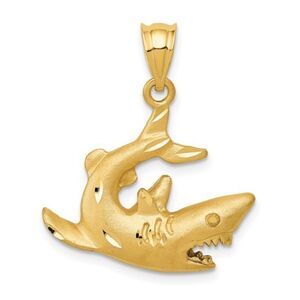 14k Shark Pendant